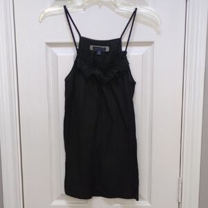 American Eagle Outfitters Y2K Black Ruffled Camisole Top